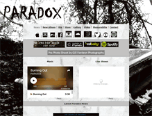 Tablet Screenshot of paradoxrock.com